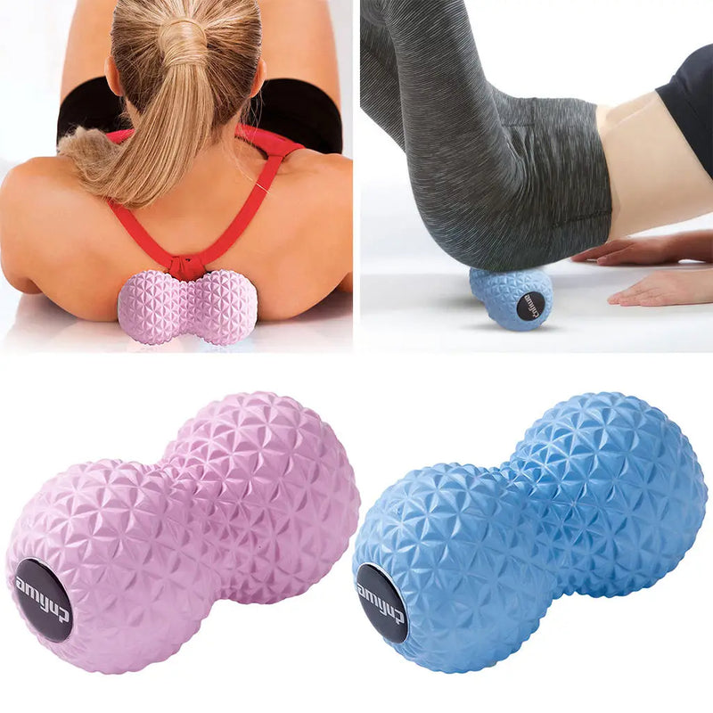 Bola de massagem de amendoim de eva, bola de massagem dupla de lacrosse, bola de mobilidade para fisioterapia, ferramenta de massagem de tecido profundo, costas, mão e pés