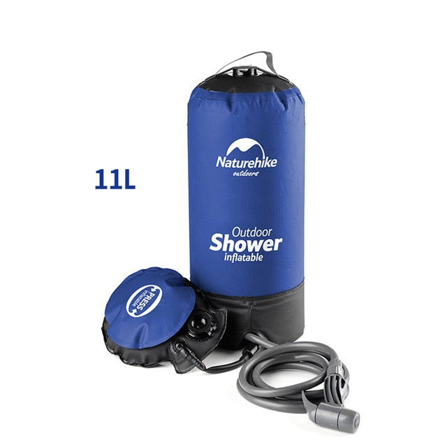 Bolsa de Agua Portátil 11L para Ducha Exterior - Camping, Senderismo e Hidratación