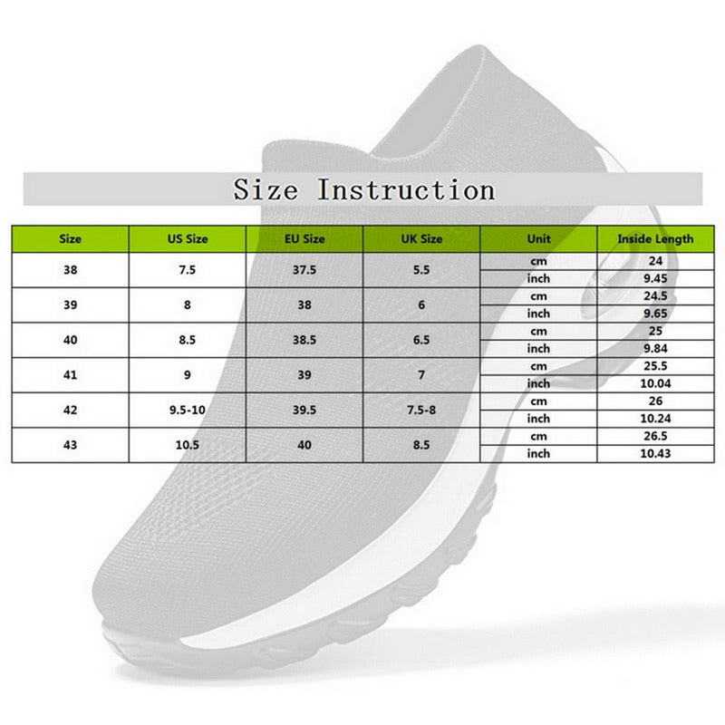Zapatillas Planas para Mujer - Slip-On de Plataforma Transpirables con Malla Negra