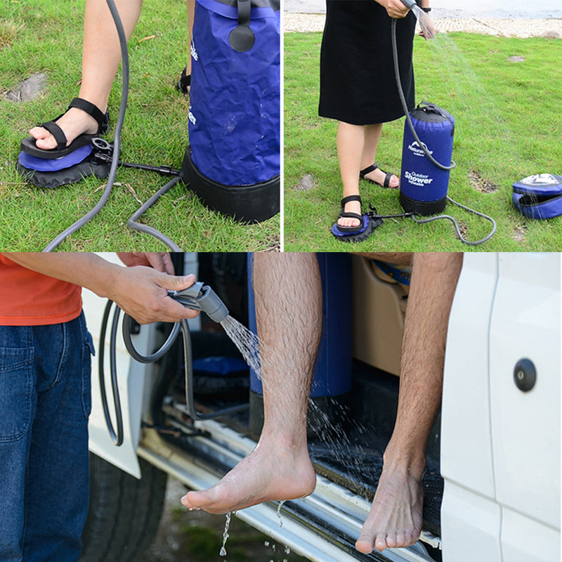 Bolsa de Agua Portátil 11L para Ducha Exterior - Camping, Senderismo e Hidratación